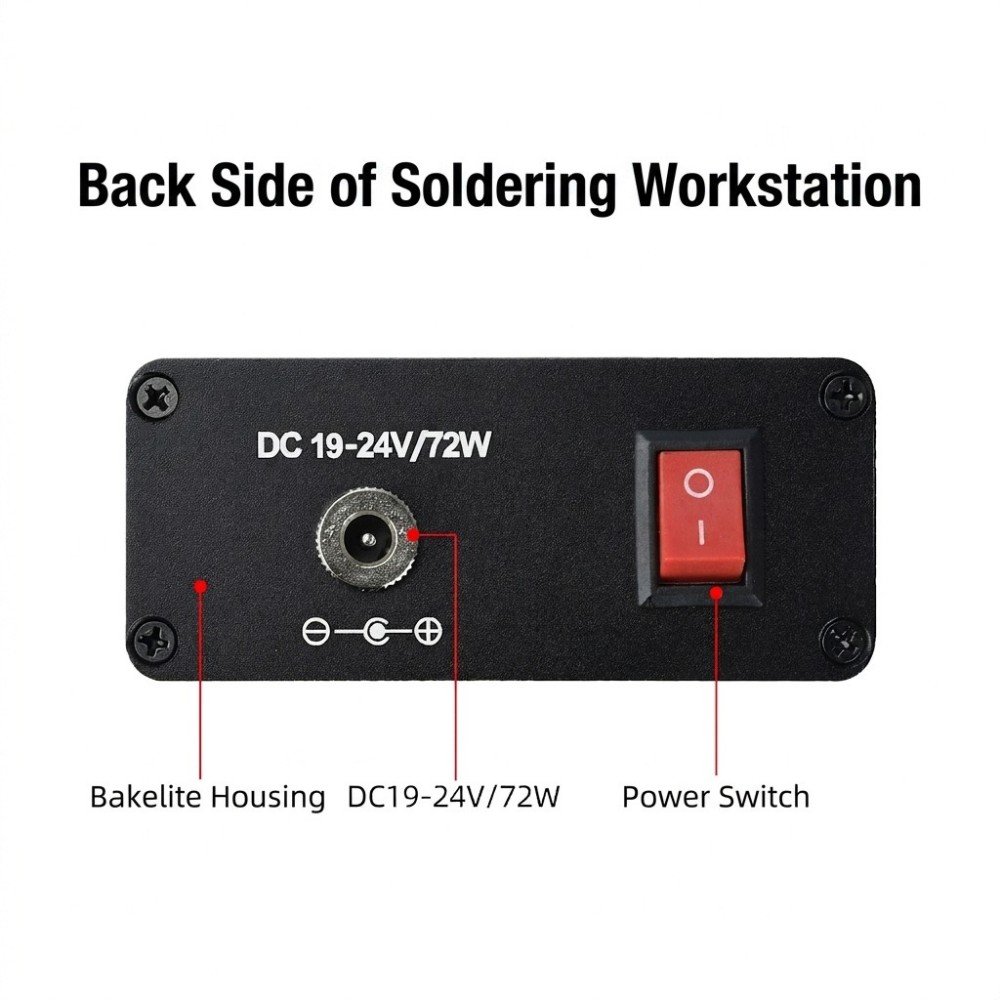 Soldering Station T12 Oled - T12 soldeerstation, AC100-240V, OLED-display, 72W, instelbare